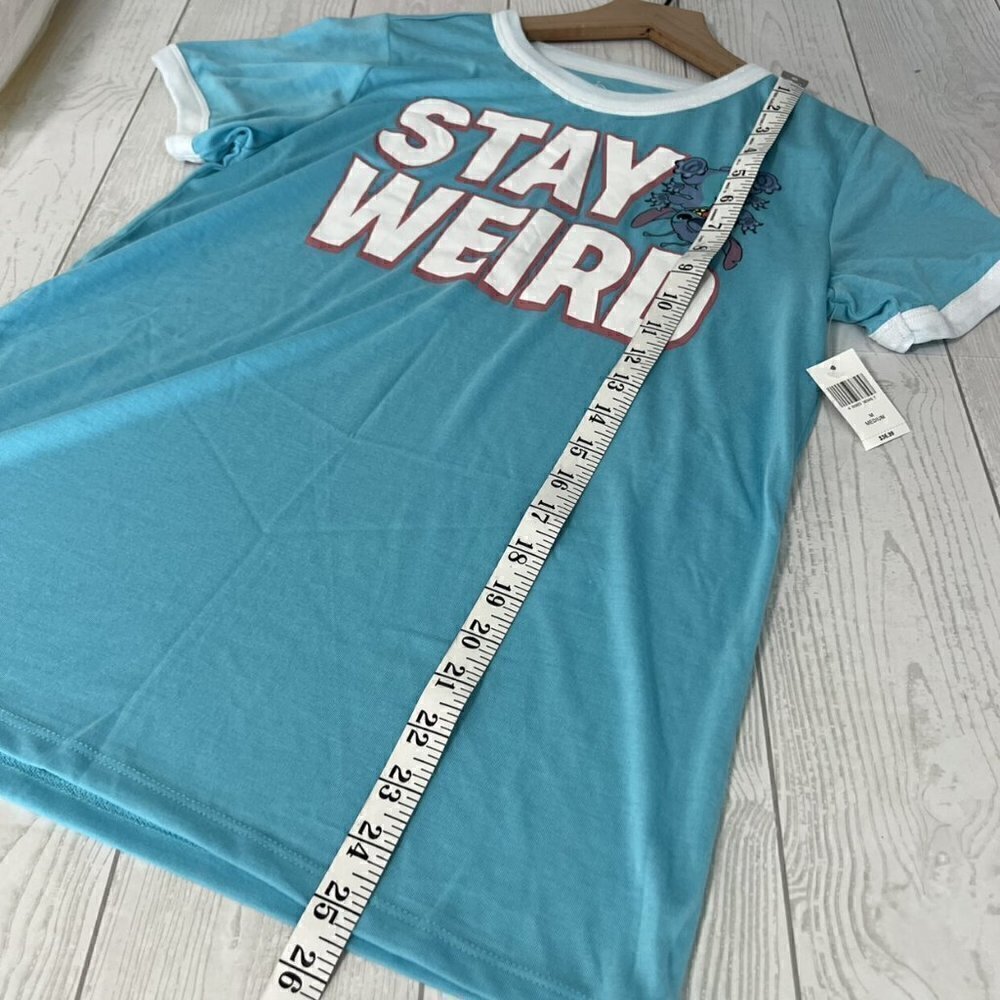 Disney Parks Stitch Stay Weird Ringer Tee - Picture 6 of 6